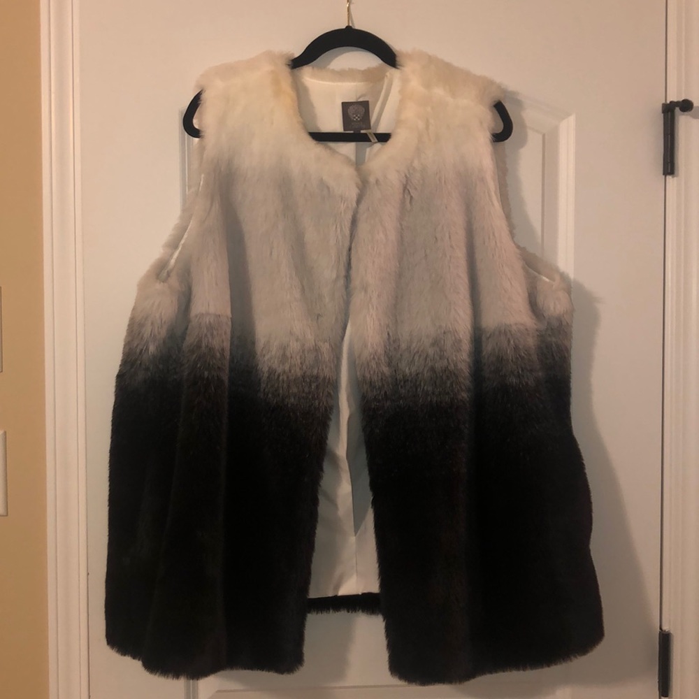 Ombré Faux Fur Vest